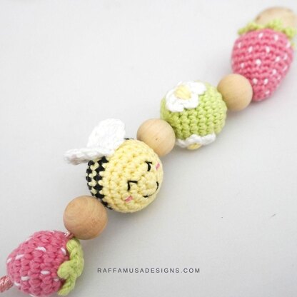 Strawberry Pacifier Clip