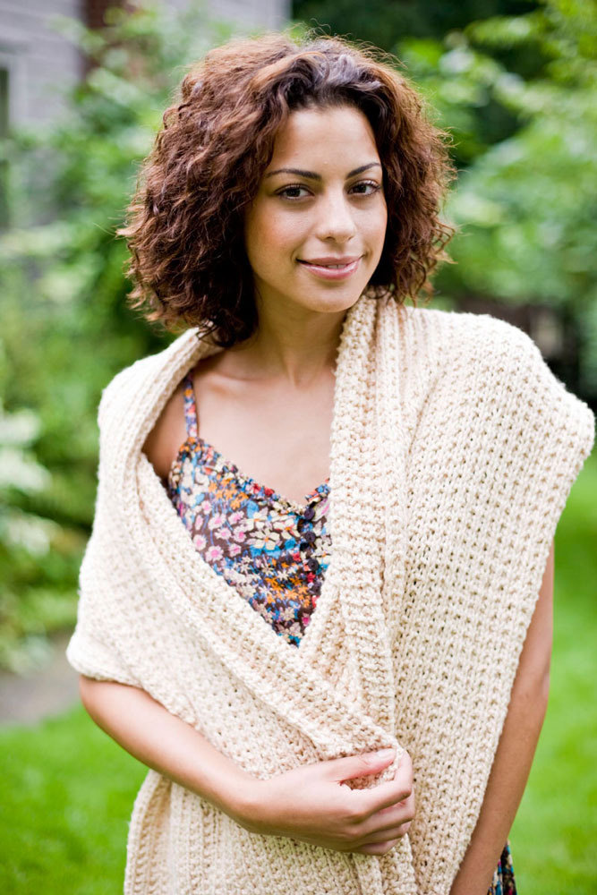 Shawl of Gratitude in Lion Brand Nature's Choice Organic Cotton- 90301AD