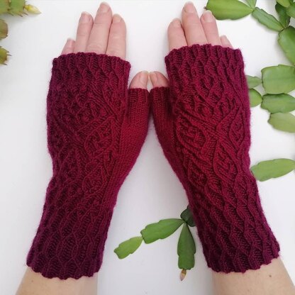 Omela fingerless mittens