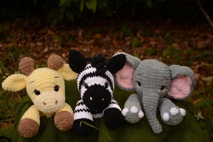 The safari trio amigurumi