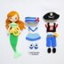 Mermaid, Pirate and Sailor Dress Up Doll