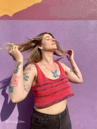 SUNRISE Tank Top 1.0 || knit tank top, basic, wide neckline.