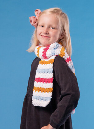 Squishy Scarf - Free Crochet Pattern For Kids in Paintbox Yarns Chenille by  Paintbox Yarns