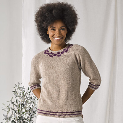 Channel Pullover in Valley Yarns Hampden - 1111 - Downloadable PDF