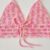 Strawberry Ombre Bikini Top