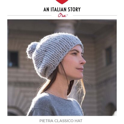 Pietra Classico Hat in Red Heart Ora - LM6052-1 - Downloadable PDF