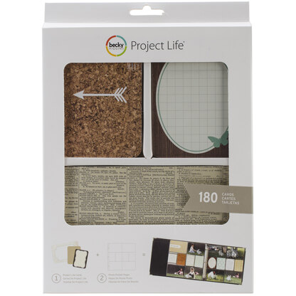 American Crafts Project Life Card Kit 180/Pkg - DIY Shop