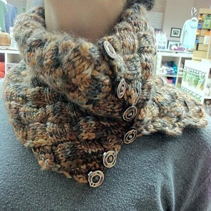 Marlowe Entrelac Cowl