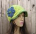 Green crochet hat
