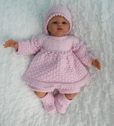 Baby Doll Clothes Set Knitting Pattern