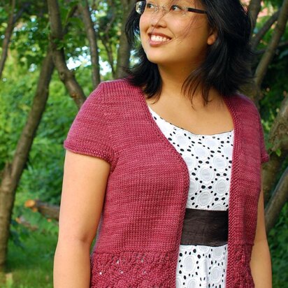 Laura Chau Bellevue Cardigan for Worsted Weight Yarn PDF