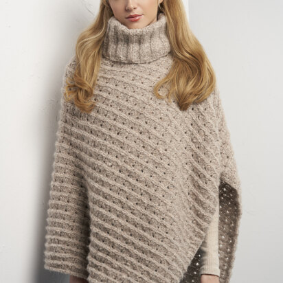 Stormi Poncho in Rowan Brushed Fleece - RTP004-0006-ENPFRP - Downloadable PDF