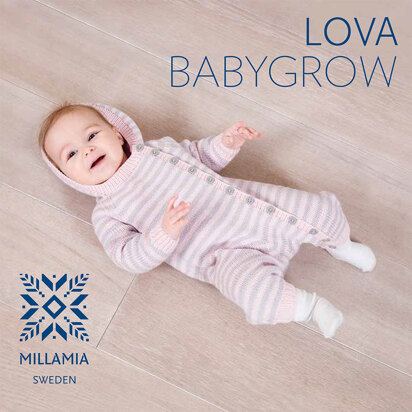 Lova Babygrow in MillaMia Naturally Soft Merino - Downloadable PDF
