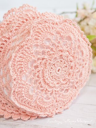 Victoria Rose Lace Baby Bonnet