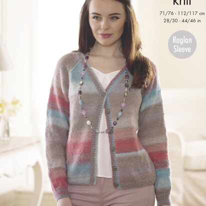 Sweater & Cardigan in King Cole Sprite DK - 4573 - Downloadable PDF