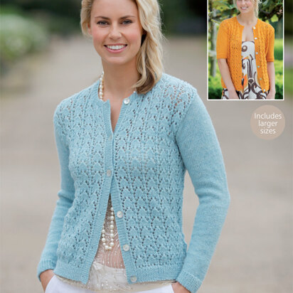 Long and Short Sleeved Cardigans in Sirdar Click DK - 9523 - Downloadable PDF