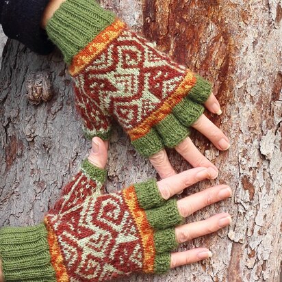 Kusi Cat Mitts - knitting pattern