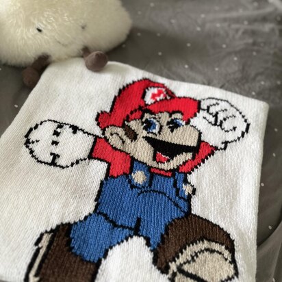 Retro Mario Baby Blanket