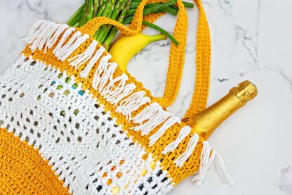 Crochet Boho Grocery Bag