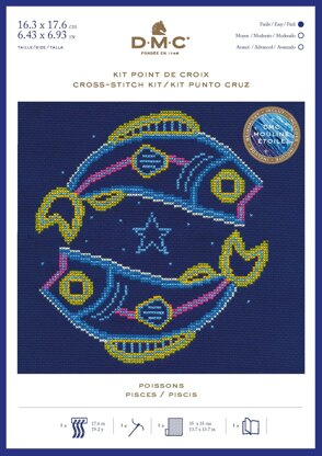 DMC Pisces Cross Stitch Kit - 7in