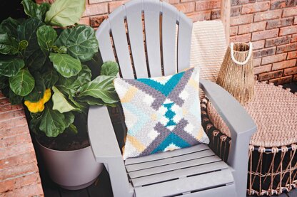 Crocheted Quilt Pillow Cover