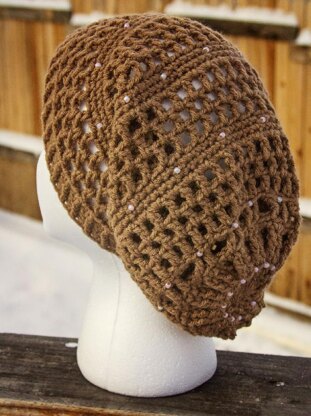 Beaded Slouchy Beanie