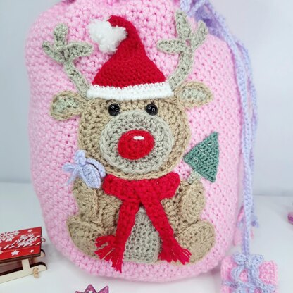 Reindeer Christmas Sack