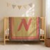 Letter N Name C2C crochet baby blanket pattern | 2 colors design