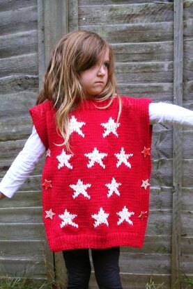 Star Chunky Cape with Snood for kids 1-10 years