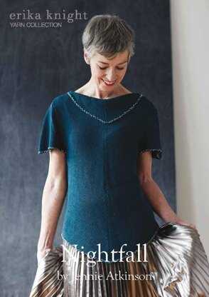 Nightfall Top by Jennie Atkinson  in Erika Knight Studio Linen - Downloadable PDF