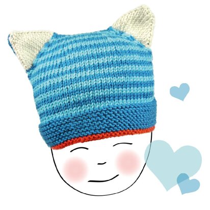 Steffi's Cool Cat Hat Baby - knitting pattern