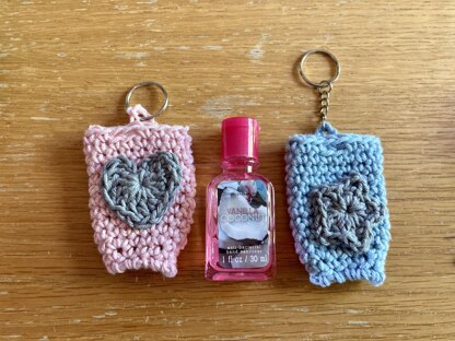 Keyring hand sanitizer holder