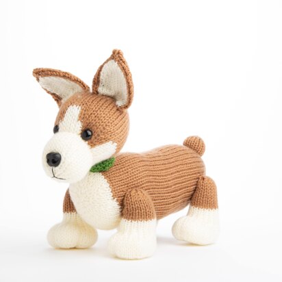 Pembroke Welsh Corgi in Deramores Studio DK - Downloadable PDF - knitting pattern