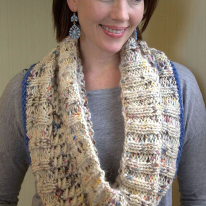 Textured Cowl in Plymouth Yarn Baby Alpaca Grande Hand Dye - F585 - Downloadable PDF