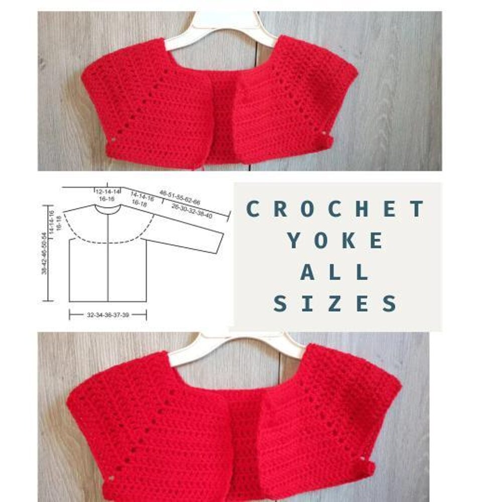 Raglan Yoke All Size Chart Crochet pattern by AlenaCharity Limbithu |  LoveCrafts