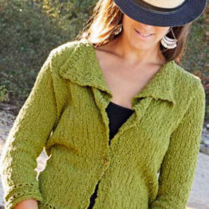 Chameleon Cardigan in Knit One Crochet Too Pea Pods - 2090 - Downloadable PDF