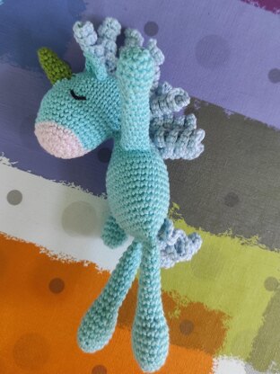 Amigurumi Unicorn Keychain