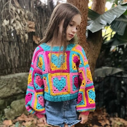 Willow Heart Crop Sweater
