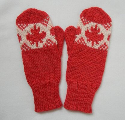 O Canada! Maple Leaf Mittens