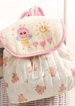 Friends Are Forever  - Cute Pink Bee Rucksack in Anchor - Downloadable PDF