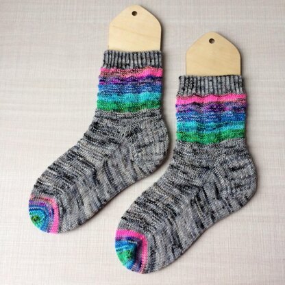 Colourful Geometry Socks