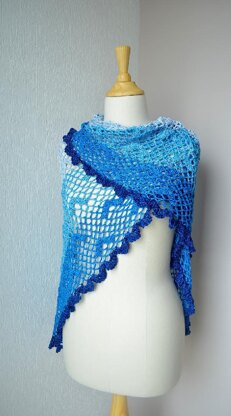 Birds in the Sky Shawl