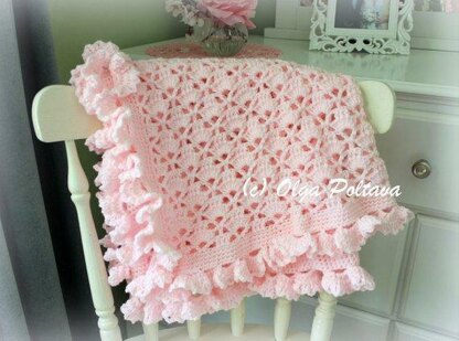 Lace Cupcakes Baby Blanket