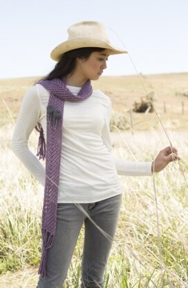 Lily Lace Scarf in Imperial Yarn Tracie Too - P148 