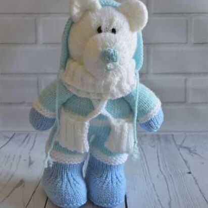 Winter Bear Festive Friend - knitting pattern