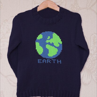 Intarsia - Earth Chart - Childrens Sweater