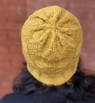 Double Seed Stitch Trellis Hat