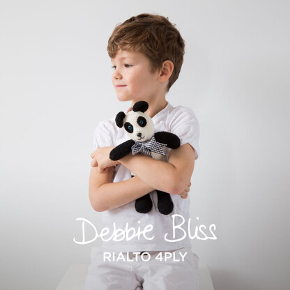 Crochet Panda Bear - Toy Pattern for Kids in Debbie Bliss Rialto 4ply