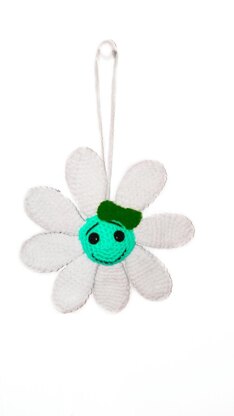 Flower pendant  crochet pattern