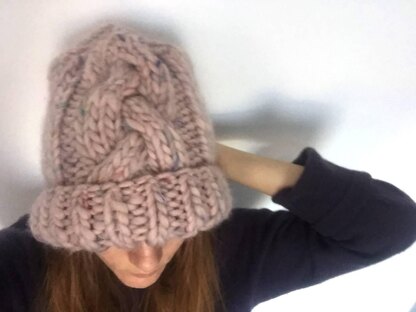 Chunky Cable Winter Hat